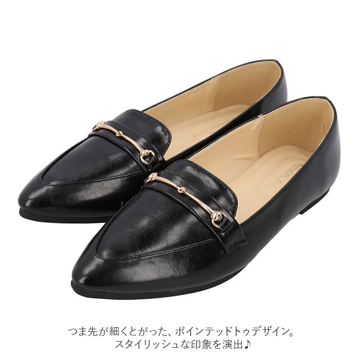 ☆ BLACK(スムース) ☆ 24.5cm ☆ Angel Fit エンジェルフィット パンプス Angel Fit エンジェルフィット パンプス レディース ローヒール_画像5