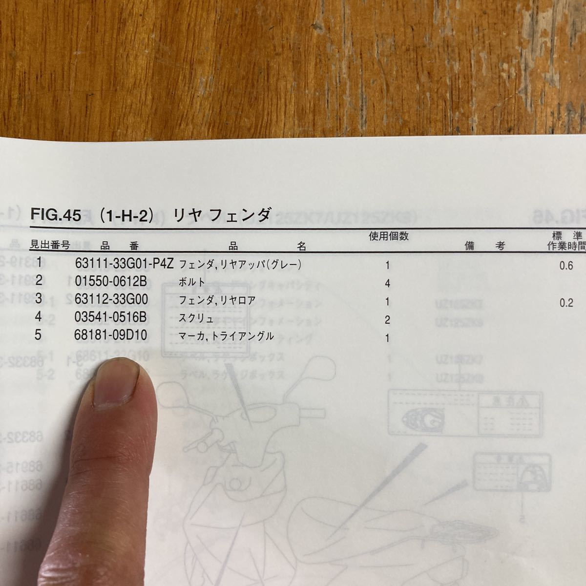 スズキ　純正　三角　ステッカー　バイク　マーカ　トライアングル　68181-09D10　V125　他　△　マーク_画像10