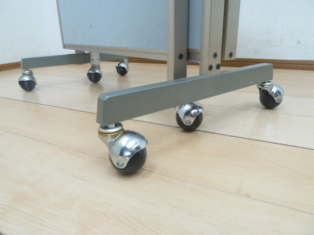 3連 パーテーション ブルー 幅180cm キャスター W1800×D420 3連 パーテーション ブルー 幅180cm キャスター W1800×D420