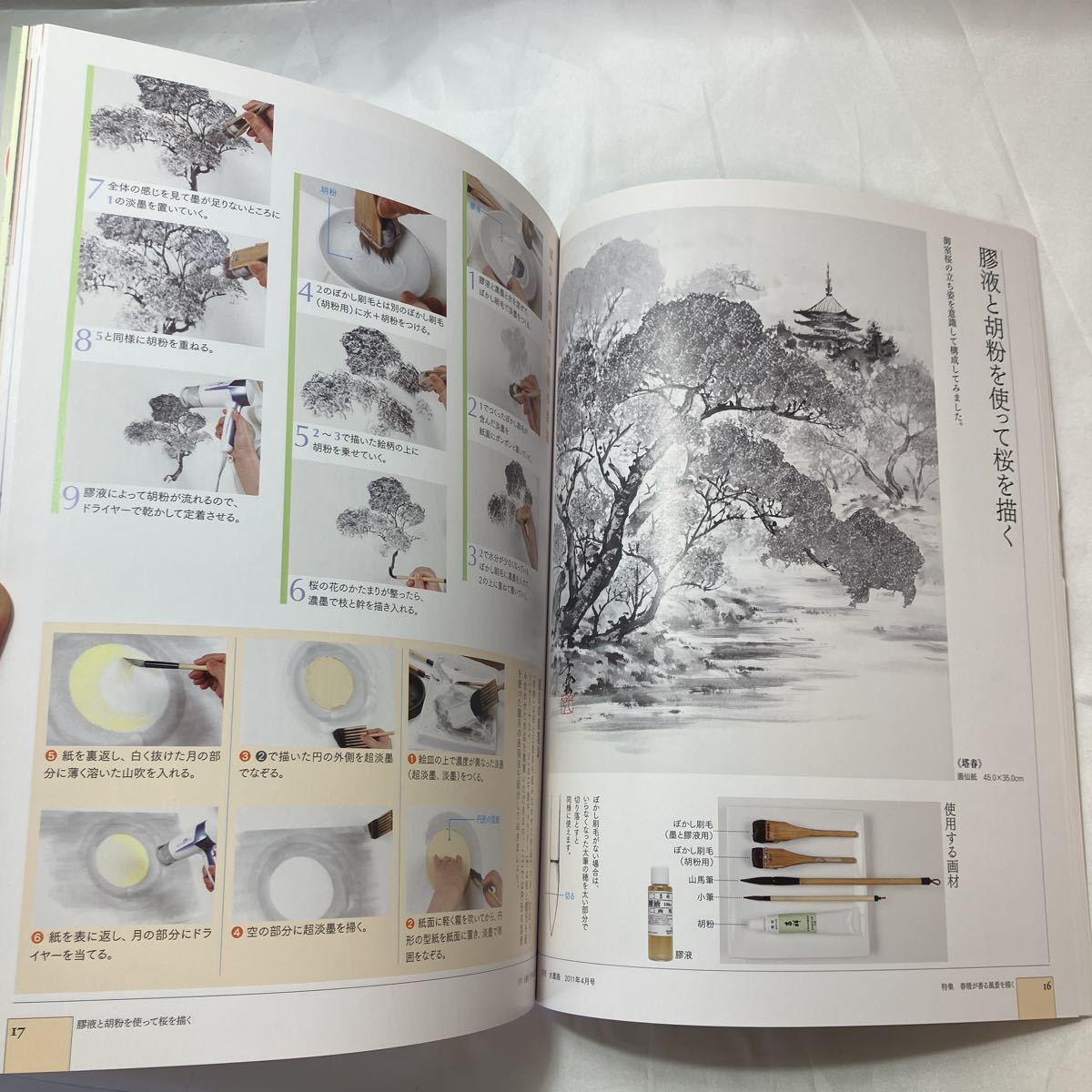 zaa-502 月刊水墨画2011年4月号 【特集】春暖が香る風景を描く zaa-502 月刊水墨画2011年4月号 【特集】春暖が香る風景を描く