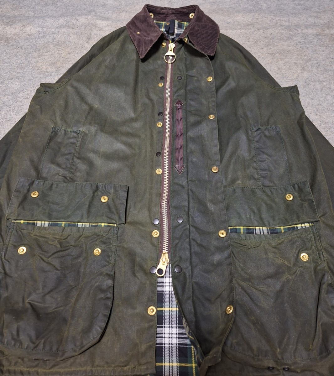 90s 　ほぼ新品　 希少 　40　セージ　 バブアー 　ビューフォート　barbour 　beaufort　 ヴィンテージ_画像5