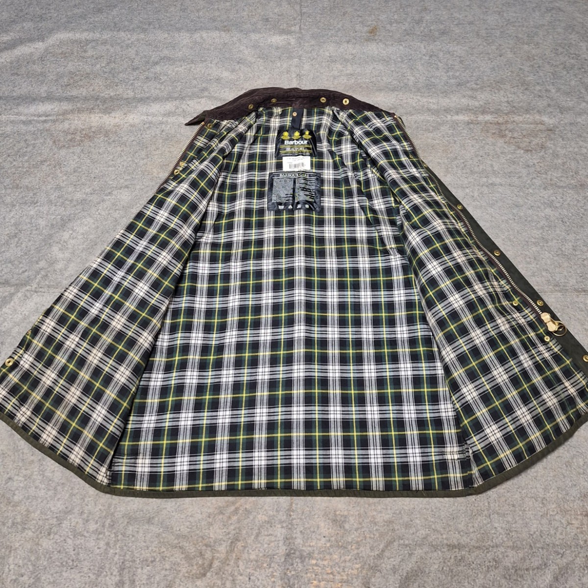 90s 　ほぼ新品　 希少 　40　セージ　 バブアー 　ビューフォート　barbour 　beaufort　 ヴィンテージ_画像2