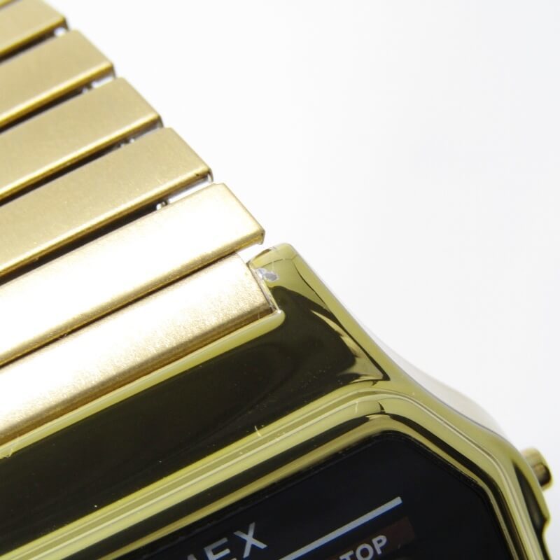 美品 TIMEX タイメックス クラシックデジタル T78677 Classic Digital INDIGLO 腕時計 ゴールド 30012397_画像5