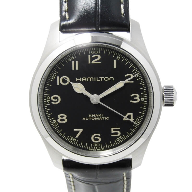 即納&大特価】 美品 HAMILTON 30012413 黒 自動巻き 38mm Murph Field