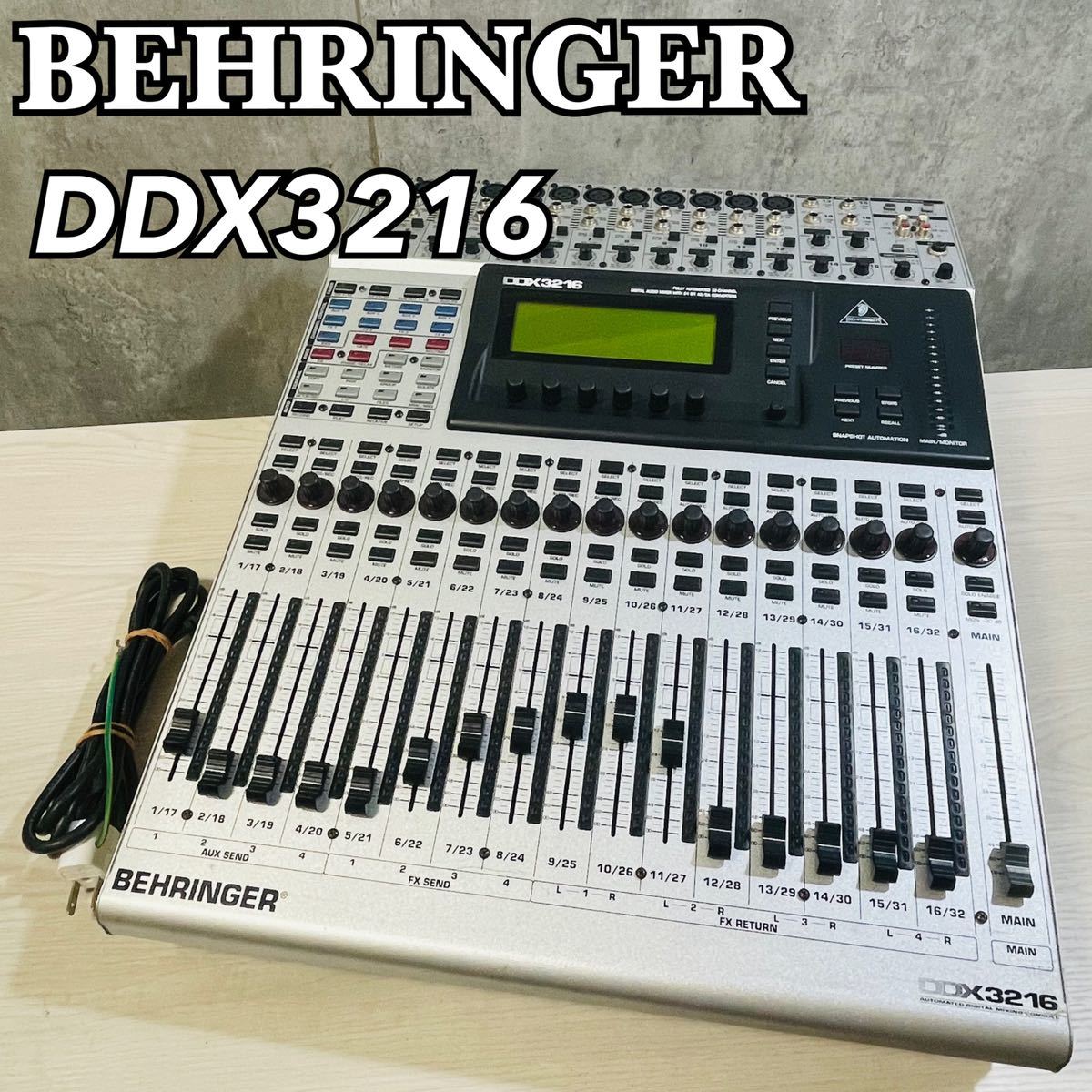 名機 ベリンガー デジタルミキサー DDX3216 音出しOK 液晶難あり-