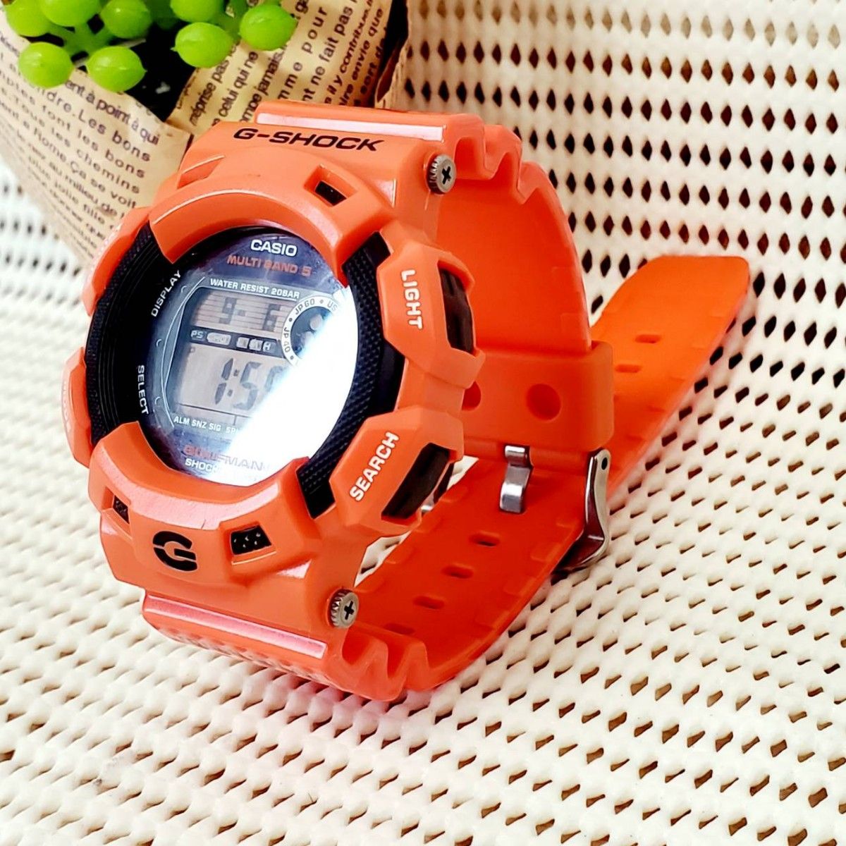 【美品】G-SHOCK GW-9100R ガルフマン レスキューオレンジ CASIO カシオ Gショック ジーショック