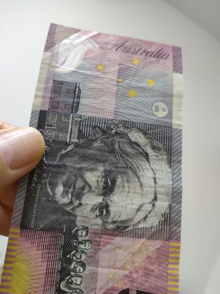 1005.旧紙幣ポリマー1枚オーストラリア_画像4