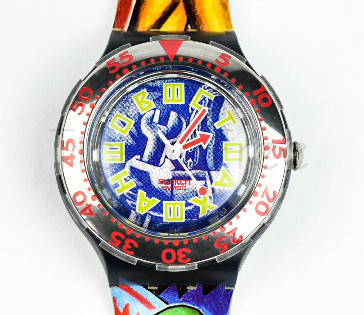 人気ショップ 程度かなり良~美中古 SWATCH SCUBA 200m防水