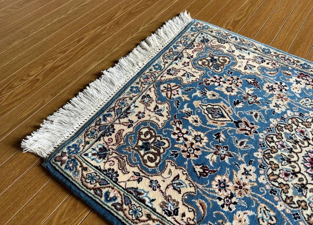 90×60】イラン直輸入☆ナイン産ペルシャ絨毯・カーペット・ラグ 90×60】イラン直輸入☆ナイン産ペルシャ絨毯・カーペット・ラグ
