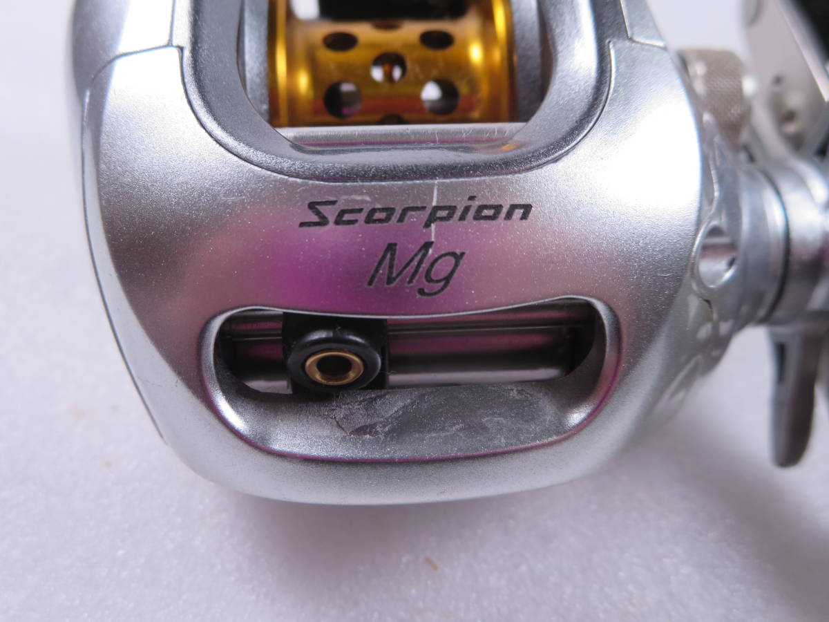 戰【日本製】 シマノ スコーピオン Mg1001 左 Left SHIMANO Scorpion Mg Made in Japan ベイトリール 1000 01858 0910_画像7