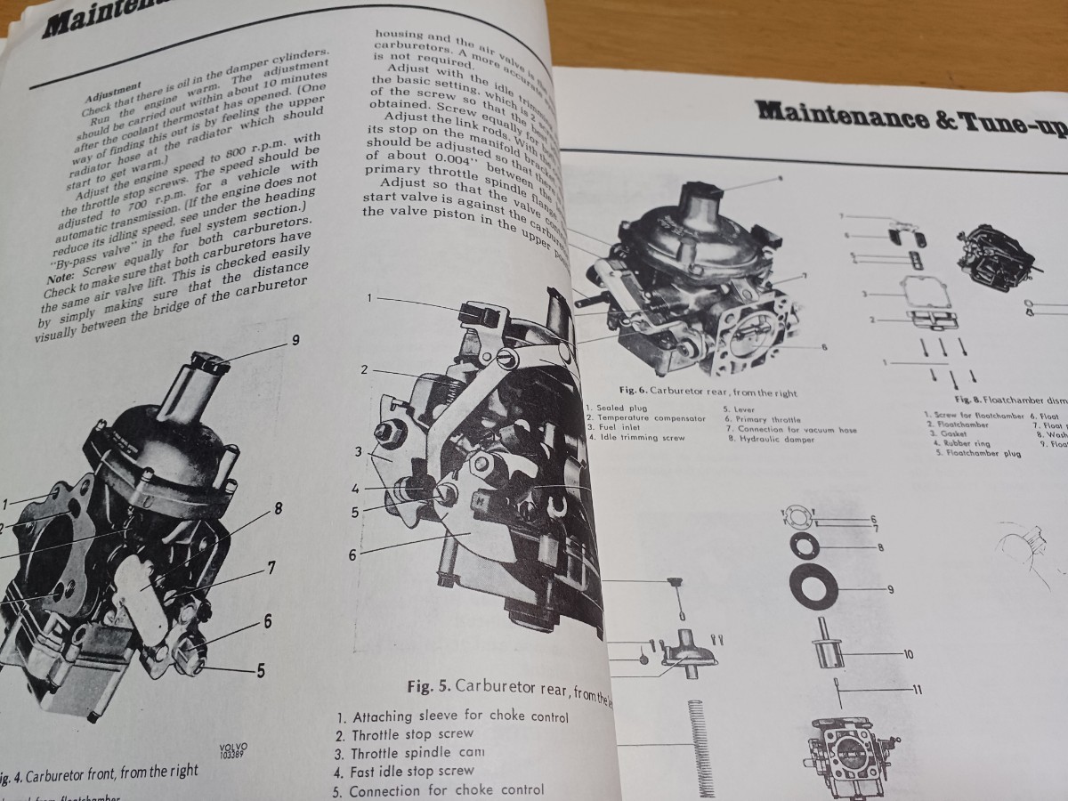 ■希少VOLVO164■ワークショップ メンテナンス&リペアマニュアル/ボルボ1970-1972 整備書 整備本 maintenance manual_画像6