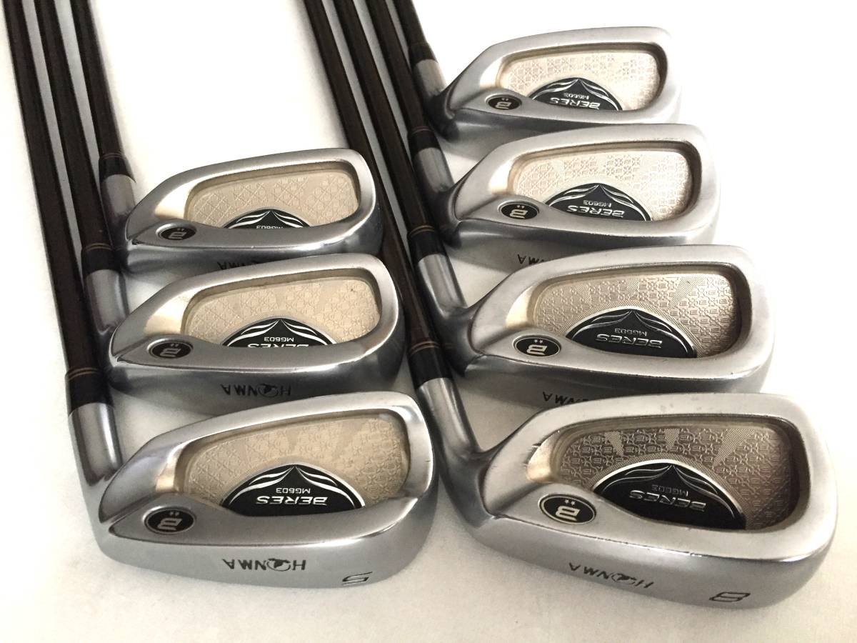 本間 ホンマ HONMA BERES ベレス MG603 アイアン 5-11 7本 ARMRQ UD45 R アーマック 2スター 2星　※拡大画像あり_画像1