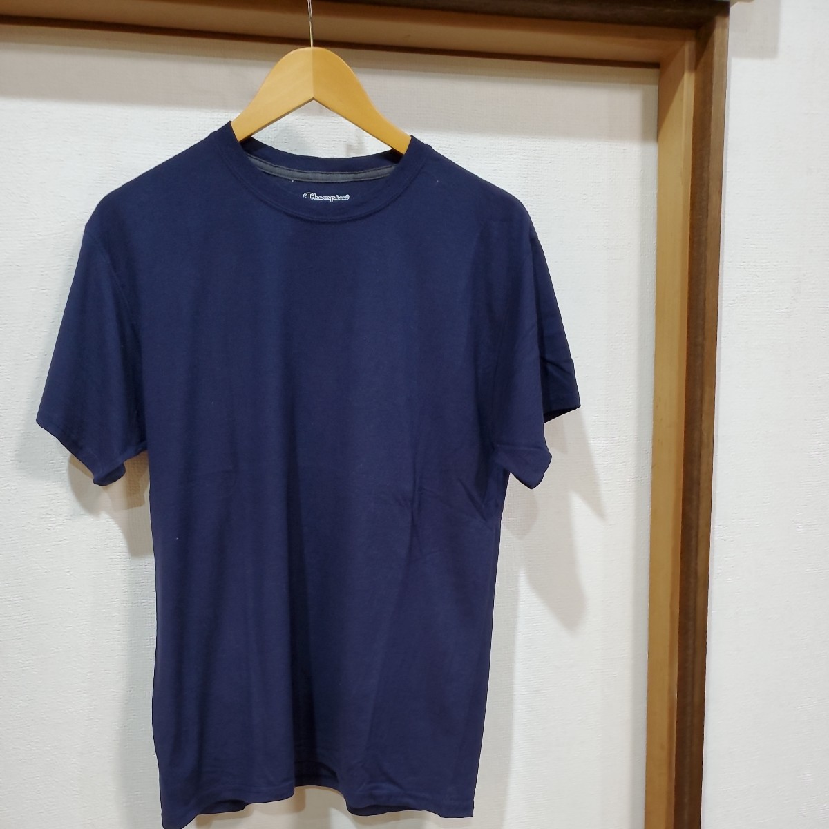 Chaｍpion Tシャツ 無地 サイズL US古着 アメリカ古着 azu410_画像2