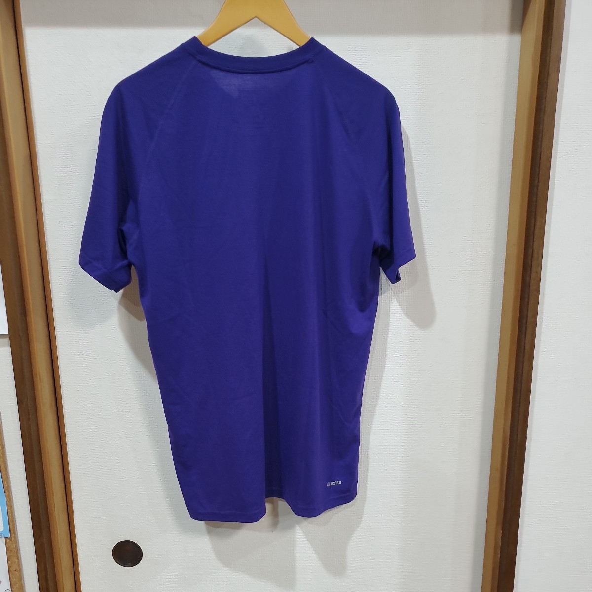 adidas Tシャツ 紫色 サイズL US古着 アメリカ古着 azu453_画像7