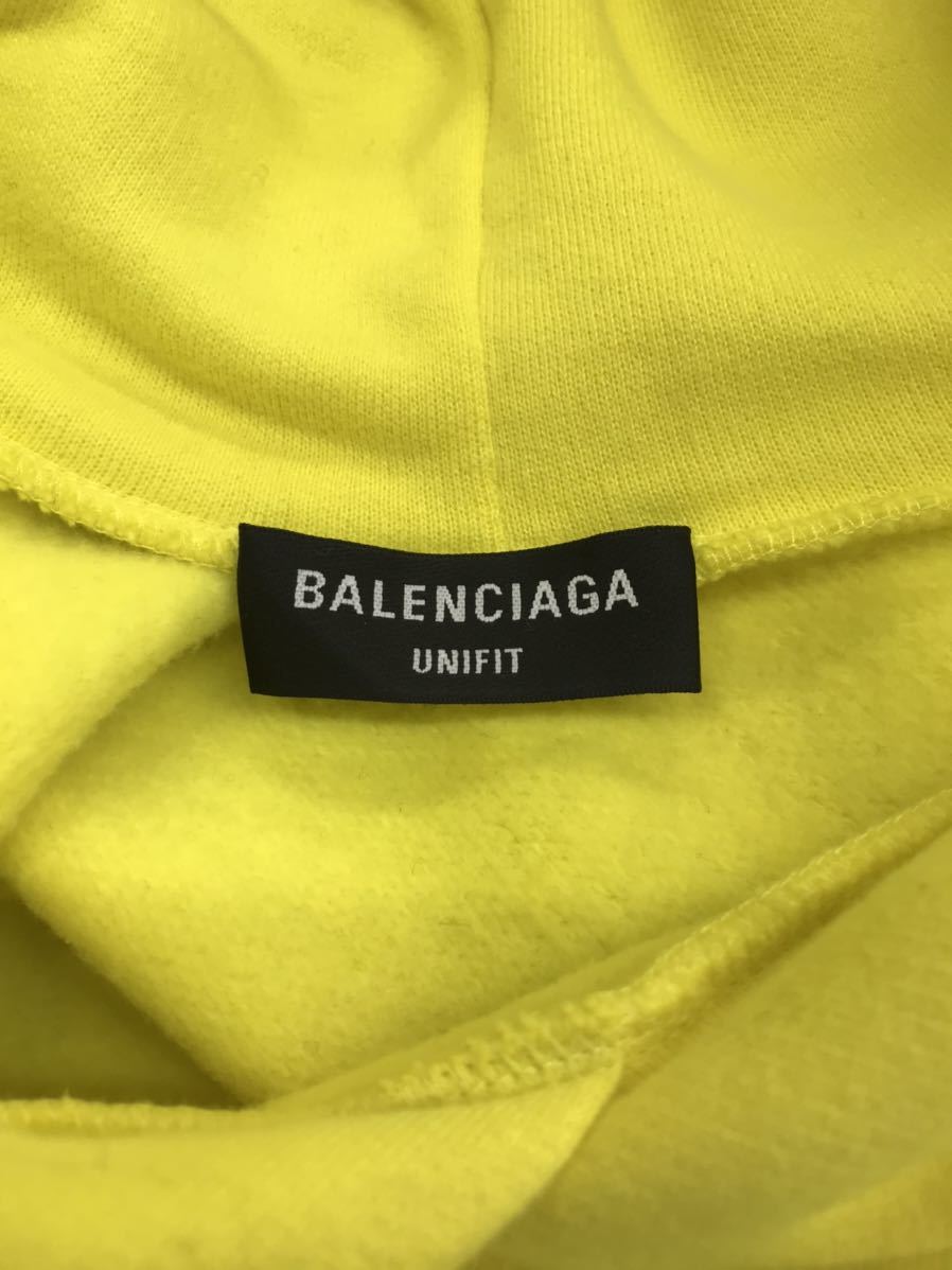 極美品★BALENCIAGA バレンシアガ★21AW 661711 TKVF9 Dry Cleaning Logo Hoodie  ロゴプリントスウェットパーカー