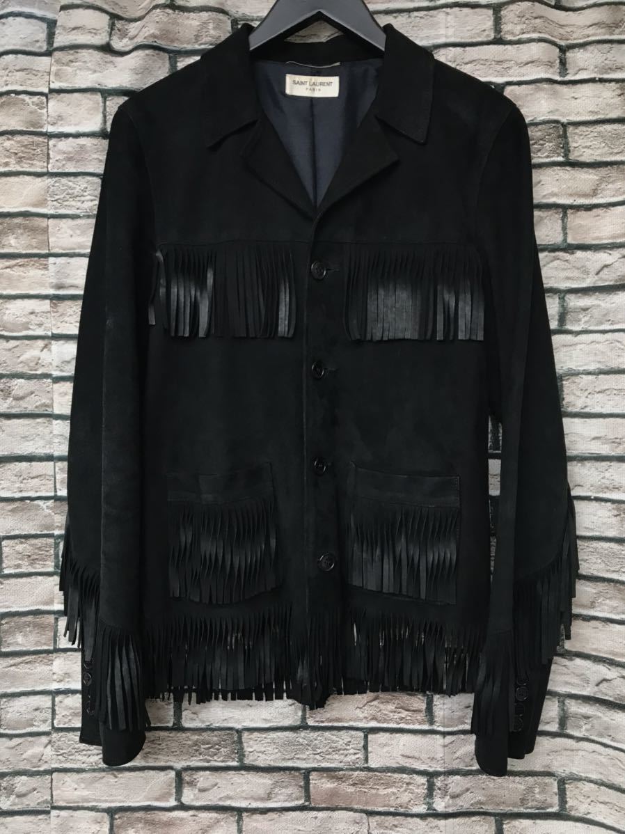 ○日本正規品○ ☆SAINT LAURENT ゴートスエードレザーフリンジ