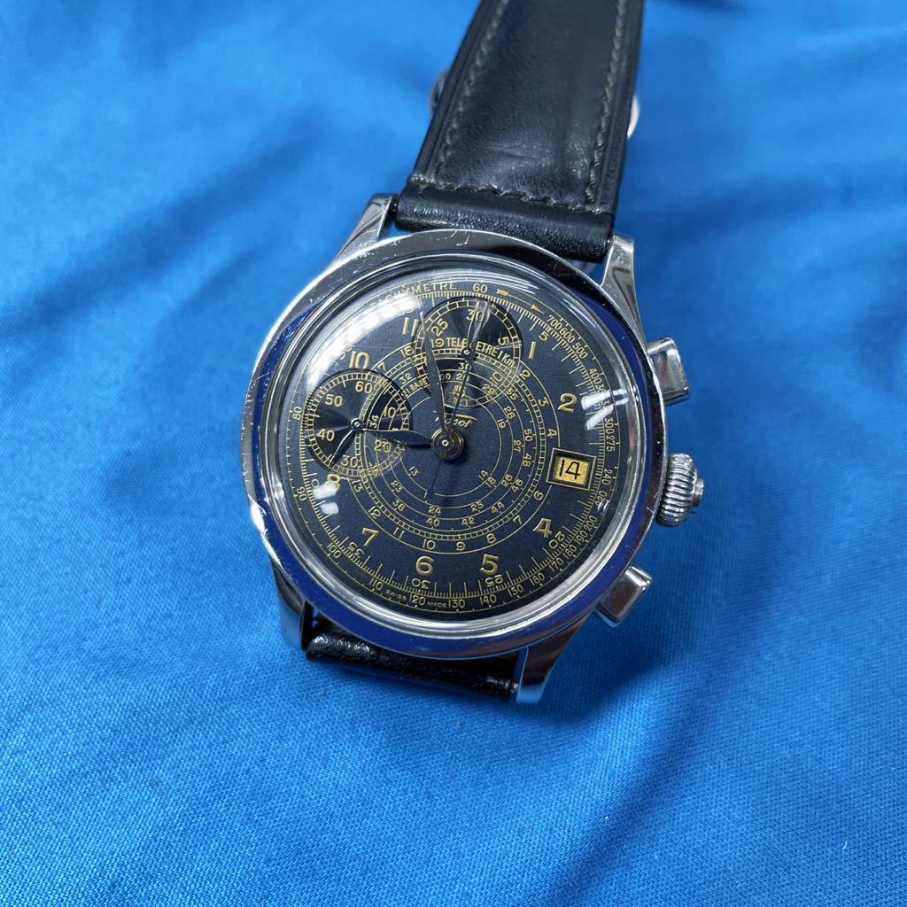 【希少美品】TISSOT ティソ 3333本 限定モデル Z199 ChuronoJaneiro クロノジャネイロ クロノグラフ 手巻き メンズ 腕時計_画像1