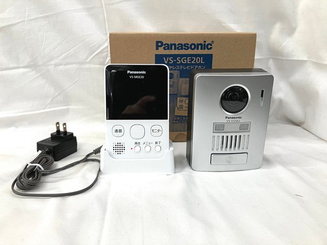 パナソニック/Panasonic ワイヤレステレビドアホン VS-SGE20L 配線工事
