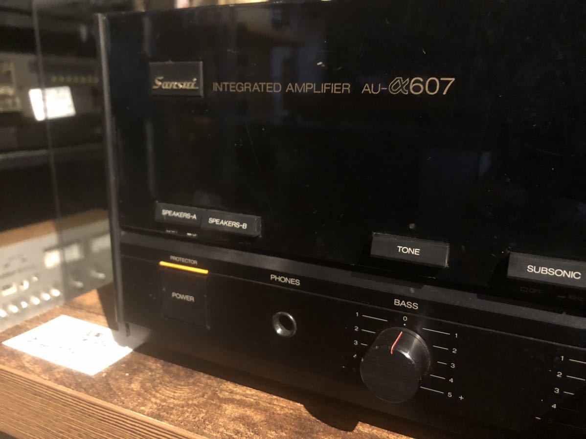 【整備済】BTLスピーカ出力 AU-α607i プリメインアンプ 完動品 整備済】BTLスピーカ出力 AU-α607i プリメインアンプ 完動品