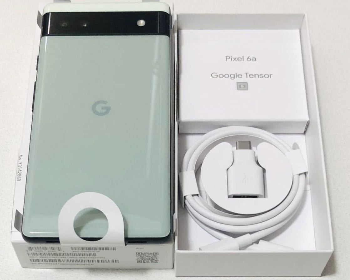 新品★SIMロック解除済★Google Pixel 6a Sage 128 GB au SIMフリー_画像2