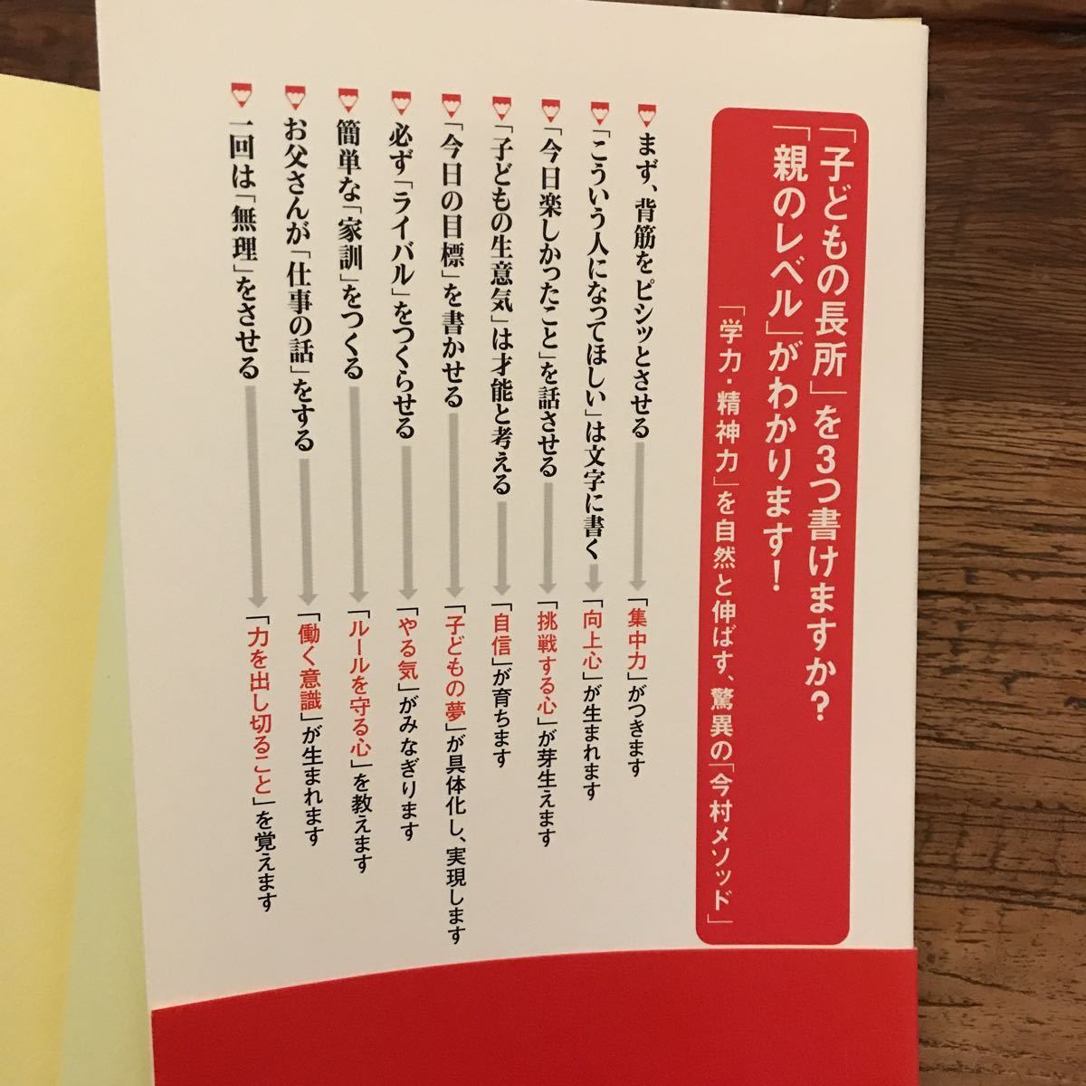 送料無料【いい親ほど子どもにいい習慣を教える】親が子どもに教える一番大切なこと　今村暁　【1日5分やる気の習慣】