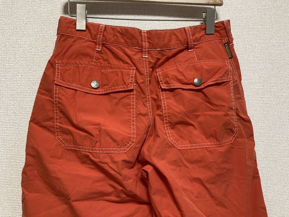 AJ ARMANI JEANS Armani Jeans shorts 46 Vintage Vintage 90\'s 90 period EURO / archive design orange embroidery 