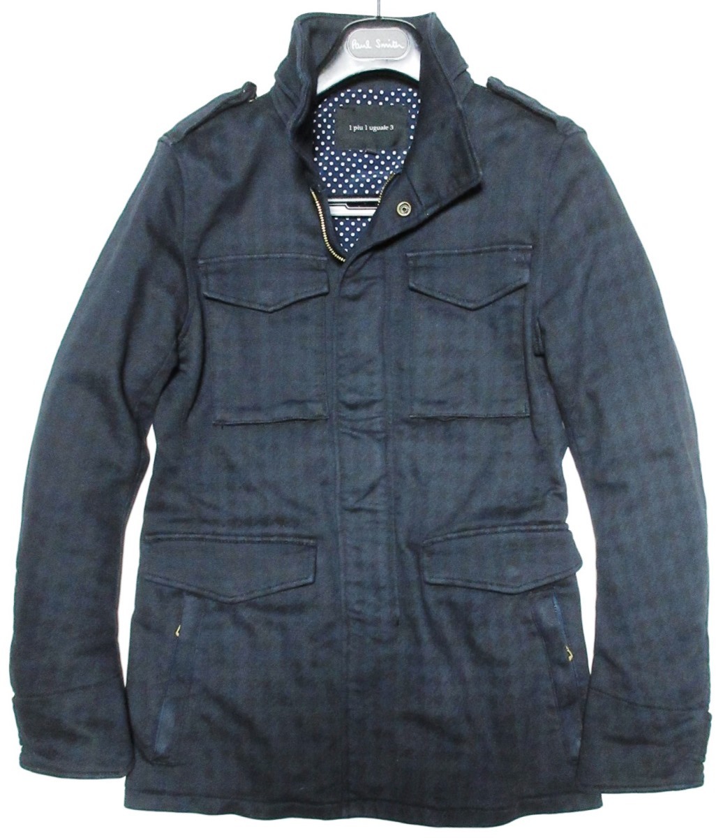 定価68,250円 ウノ ピゥ ウノ ウグァーレ トレ 1PIU1UGUALE3 RELAX スウェットデニム フィールドジャケット SWEAT DENIM M65 JACKET MRB009