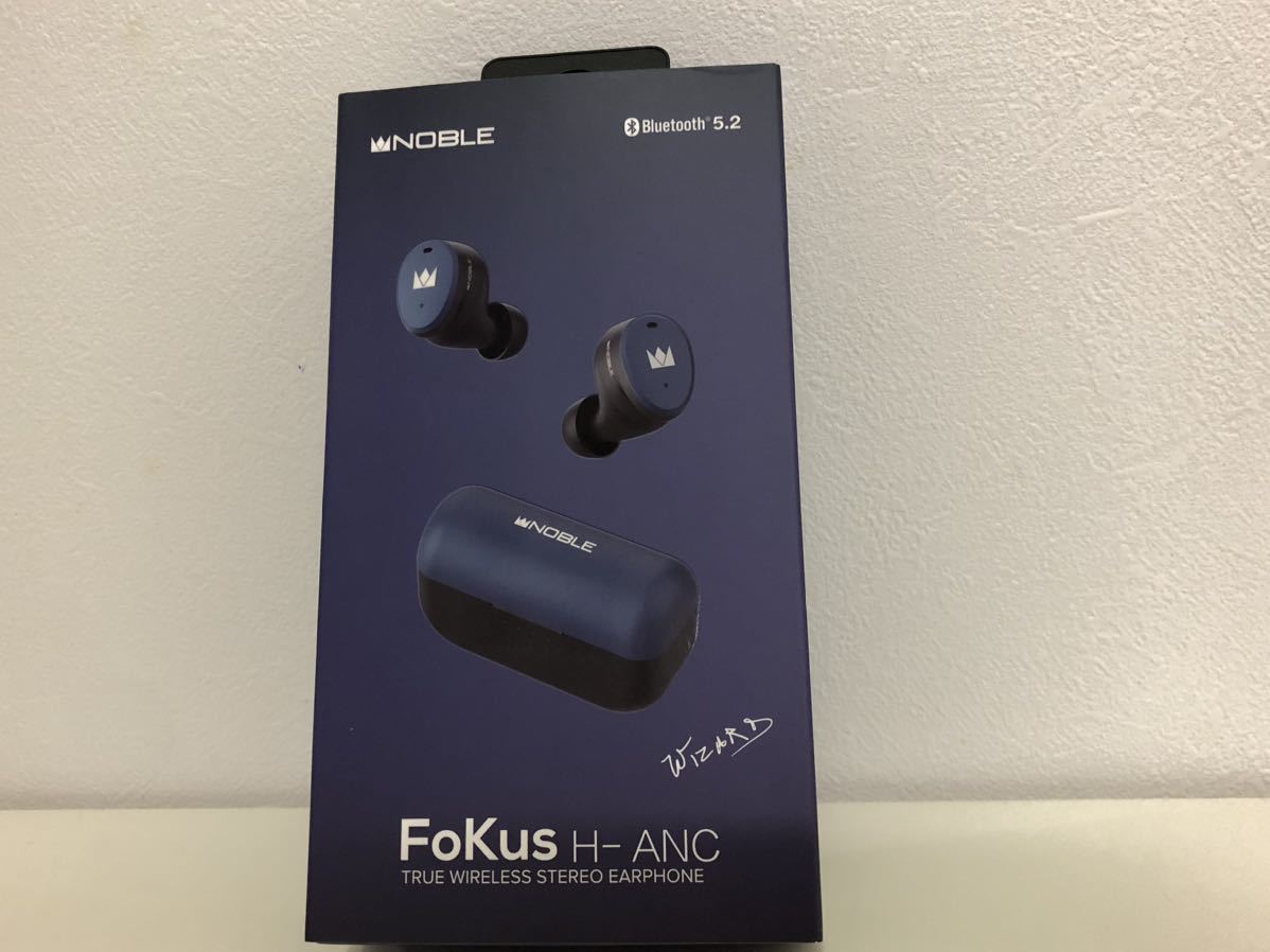 驚きの安さ 美品 付属品完備 NOBLE 完全ワイヤレスイヤホン FoKus Blue