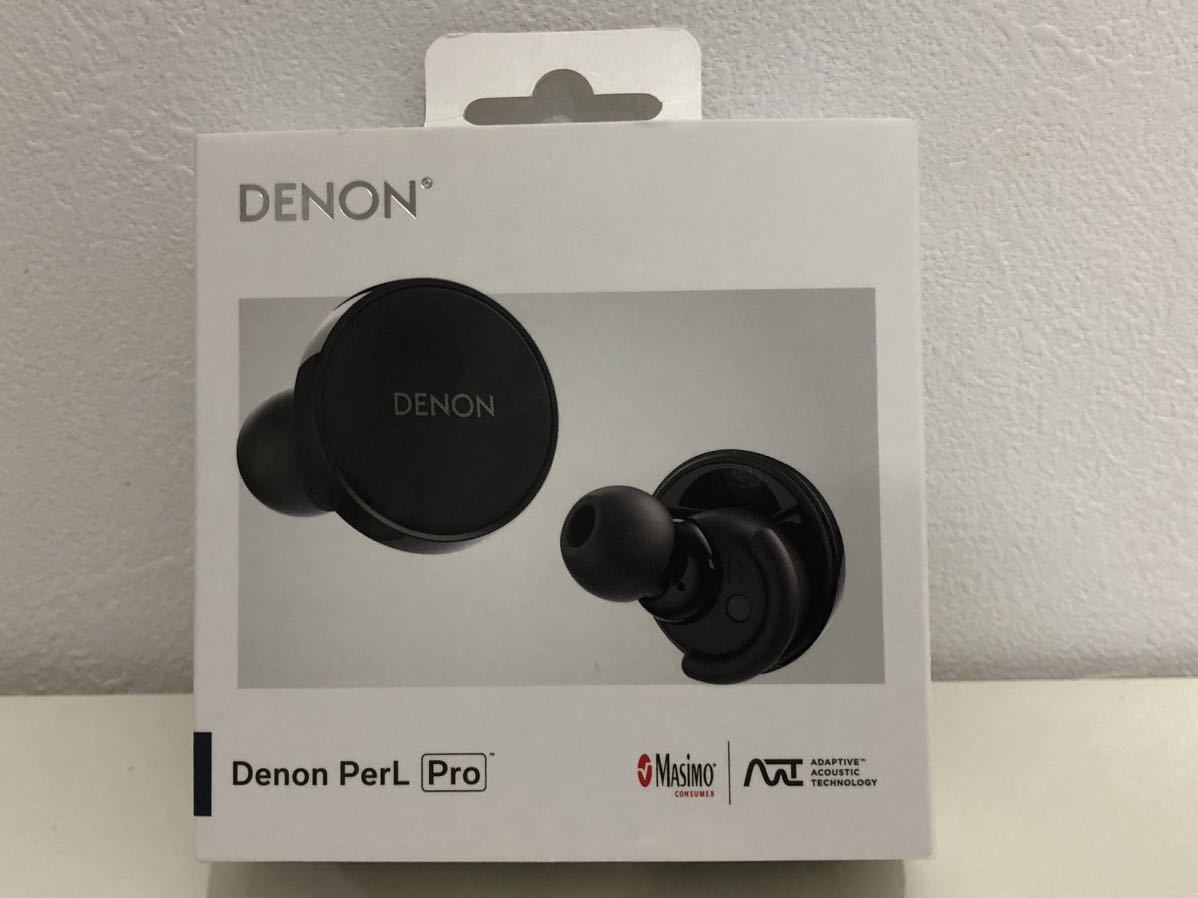 ほぼ新品　極美品　Denon 完全ワイヤレスイヤホン Perl Pro 付属品完備　デフォルトイヤピース未使用　ケースおまけ