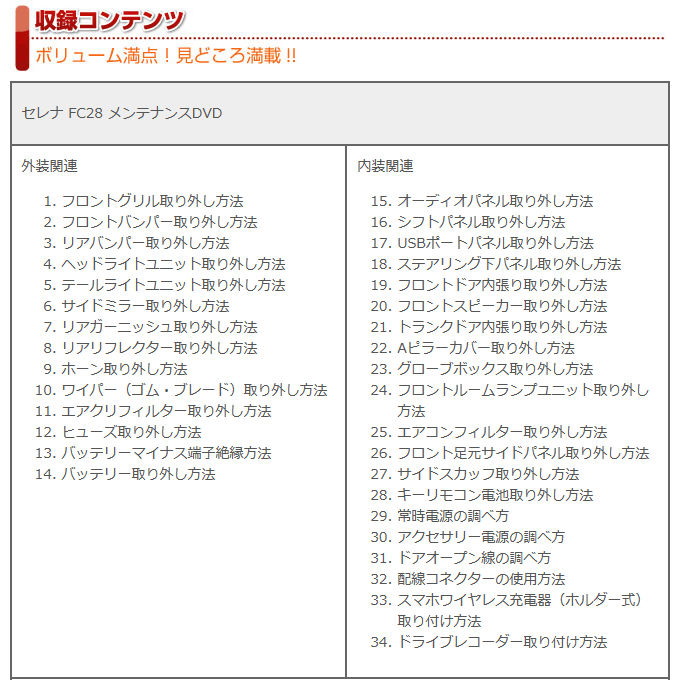 [MKJP]C28型 セレナ・ハイウェイスター・e-パワー編メンテナンスDVD【整備・マニュアル・DIY・交換・取付】_画像4