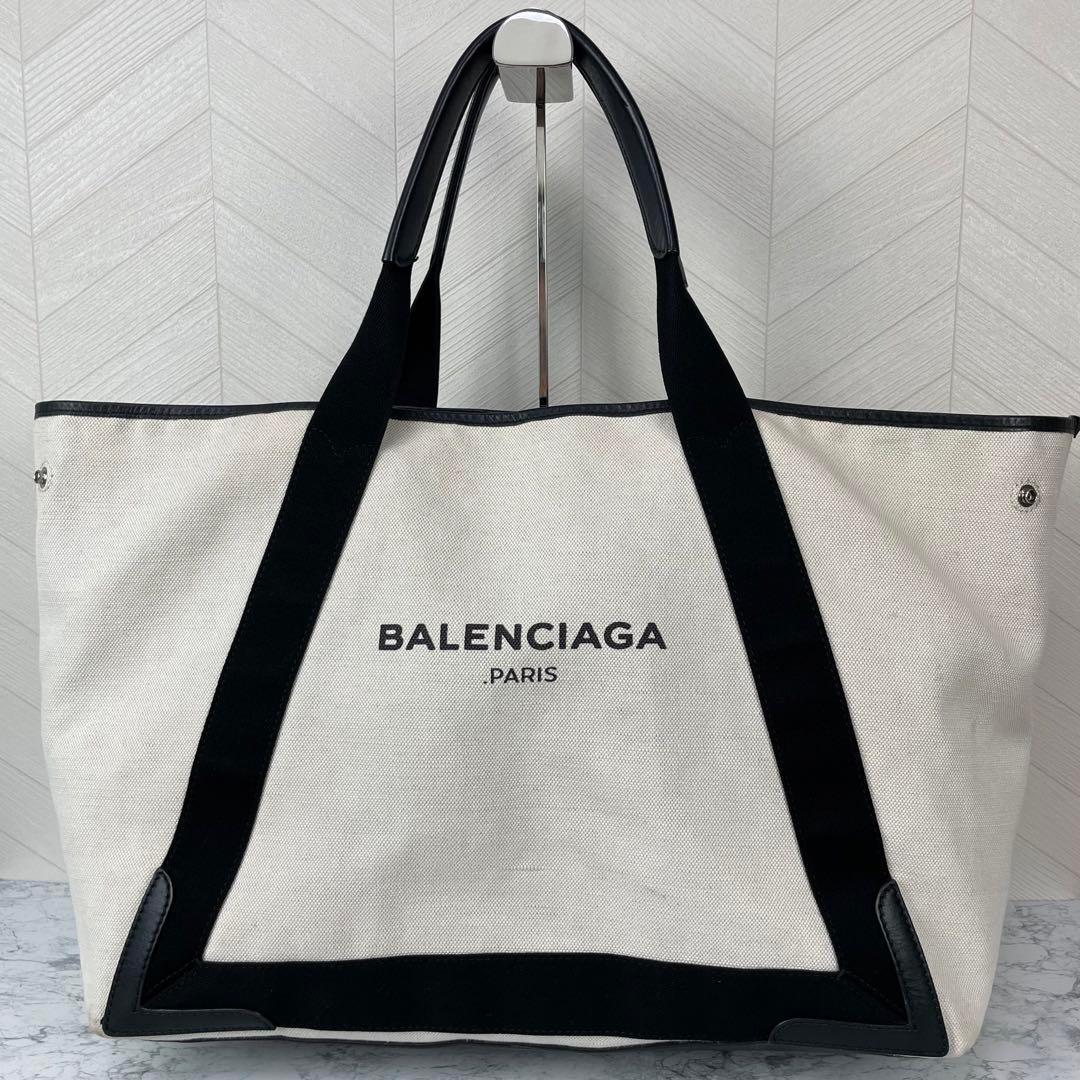 最新コレックション トート M ネイビーカバス BALENCIAGA バッグ 正規