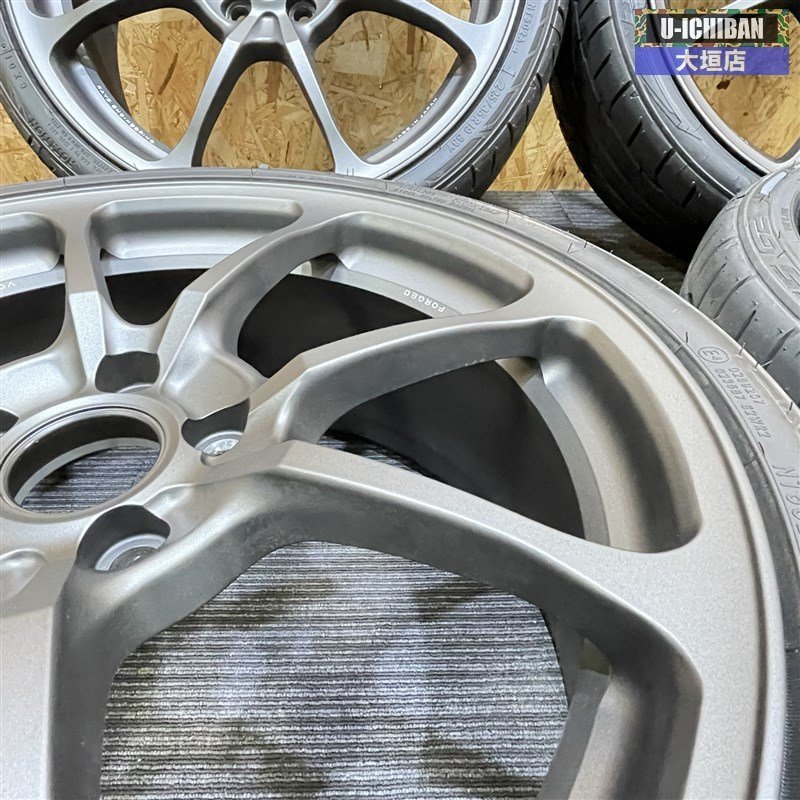 美品 RAYS VOLK Racing NE24 19インチ×8.0 +48 5H 114.3 ニットー NT555G2 225/35R19 MAZDA3 アクセラ インサイト シビック 等に ◎002の画像4