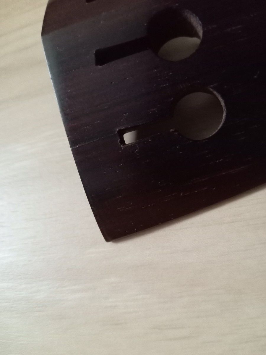 ル・ボワ・ダルモニ チェロ テールピース 黒檀 ヒルタイプ USED 難あり Les Bois d'Harmonie