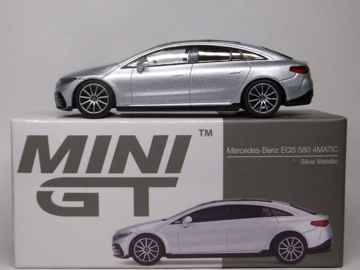 MINI GT★メルセデス ベンツ EQS 580 4MATIC シルバーメタリック MGT00508-R Mercedes-Benz Silver Metallic 1/64 TSMの画像3