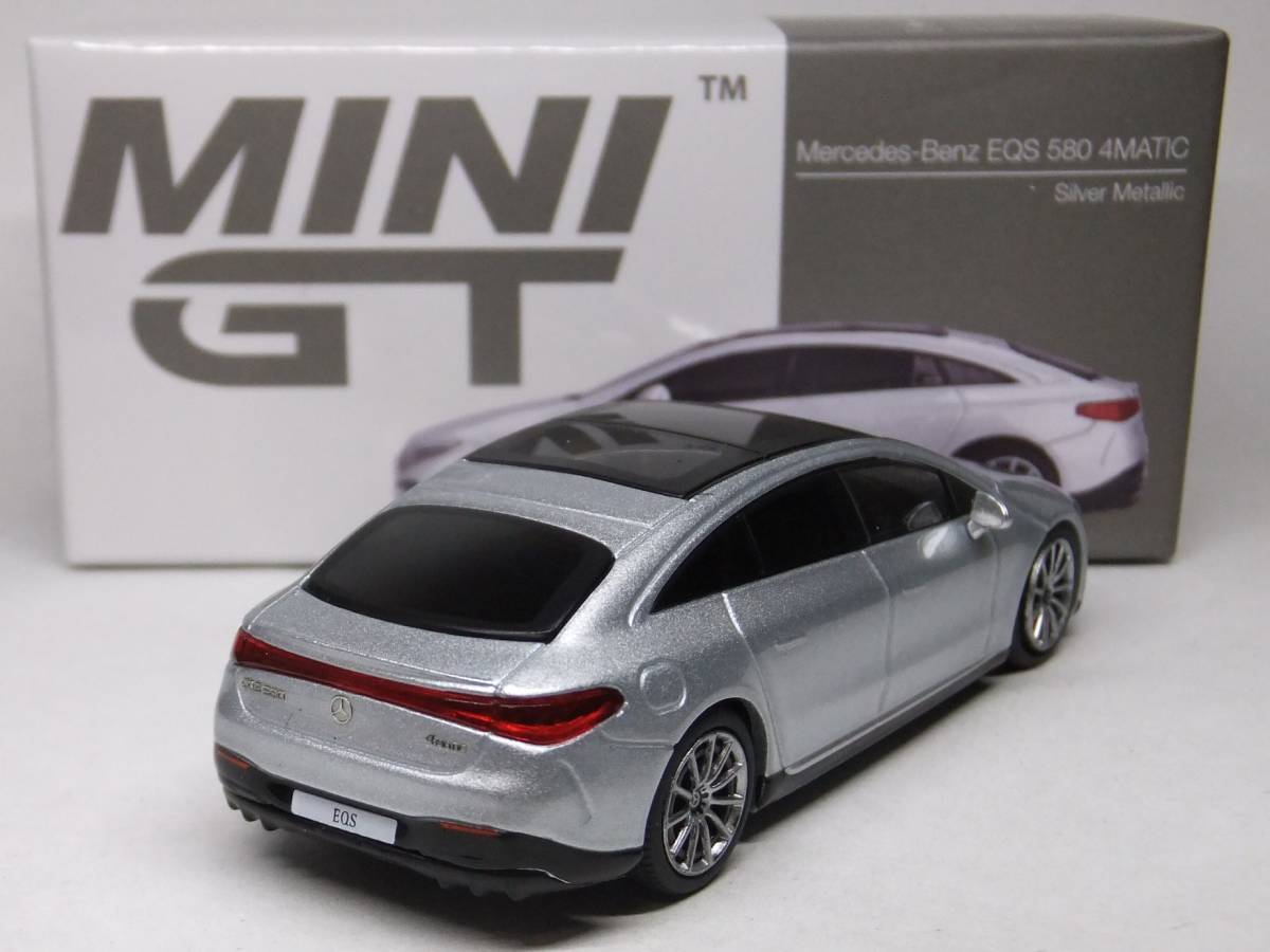 MINI GT★メルセデス ベンツ EQS 580 4MATIC シルバーメタリック MGT00508-R Mercedes-Benz Silver Metallic 1/64 TSMの画像2