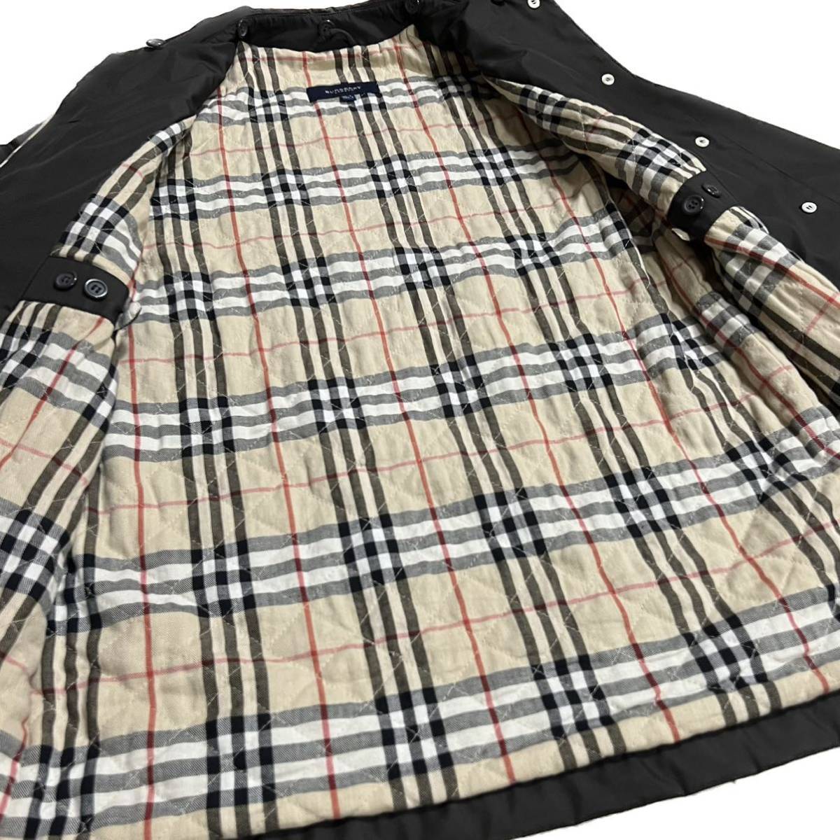 BURBERRY London バーバリー ノバチェック コート ジャケット ショート丈 ボタン欠品_画像5