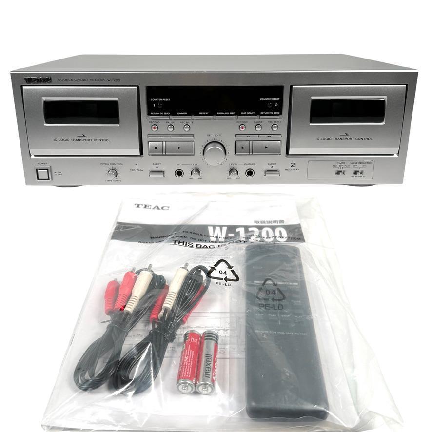 お買い得モデル 優良動作品 W-1200(S) ダブルカセットデッキ TEAC 一般