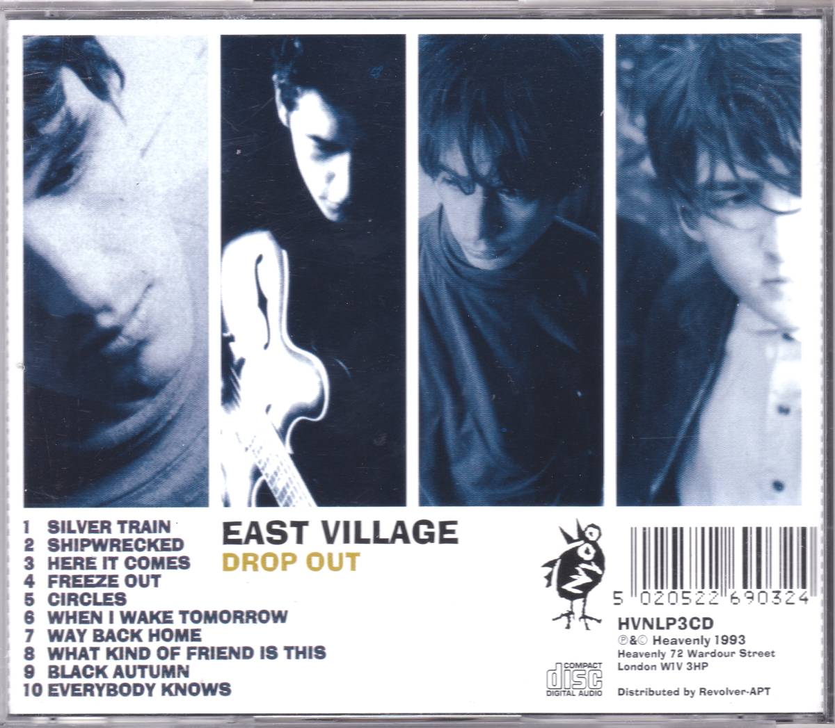 ☆EAST VILLAGE(イースト・ヴィレッジ)/Drop Out◆93年発売のUK産ネオアコ＆ギター・ポップの究極の超大名盤◇激レアなUKオリジナル盤CD★_画像2