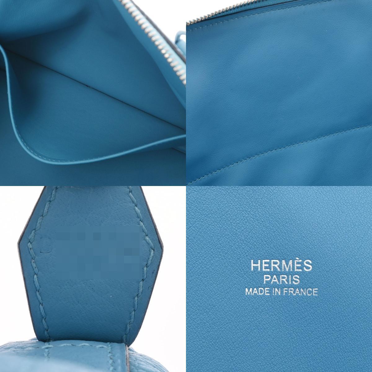 HERMES エルメス ボリード 31 ブルーノール パラジウム金具 D刻印(2019年頃) レディース トリヨンクレマンス 2WAYバッグ 新同 中古 銀蔵_画像9