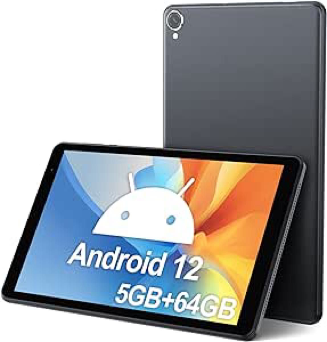  タブレット 8インチ  5GB+64GB Android 12 5580mAh大容量バッテリー 1280*800解像度 グレー