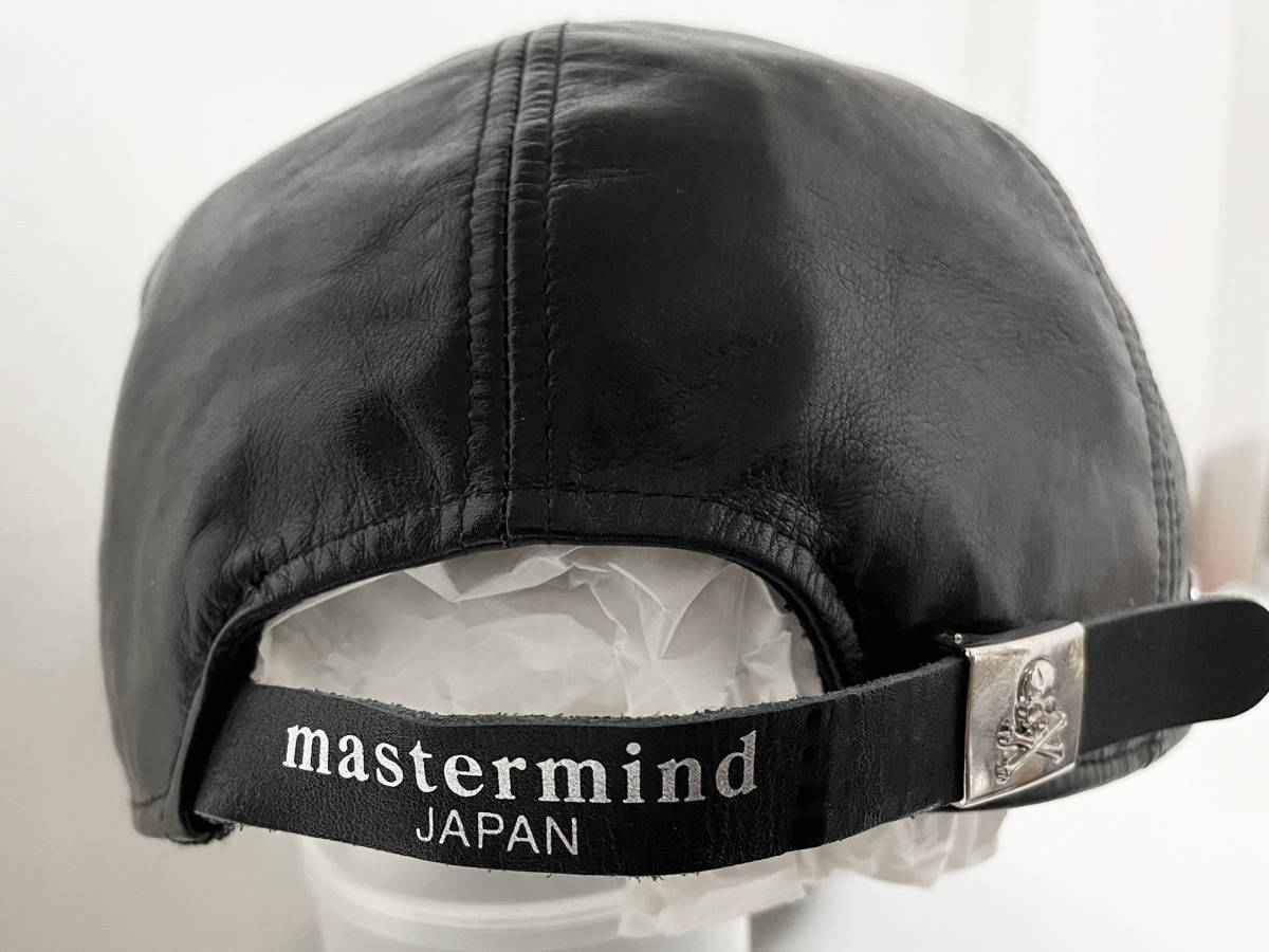 【正規品】希少品★serenade期★mastermind JAPAN エンボス型押しスカル 本革レザー キャップ【日本製】_画像8