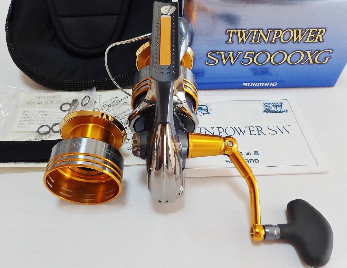 格安 ☆シマノ 10 SW5000XG・純正替スプール付☆ ツインパワー