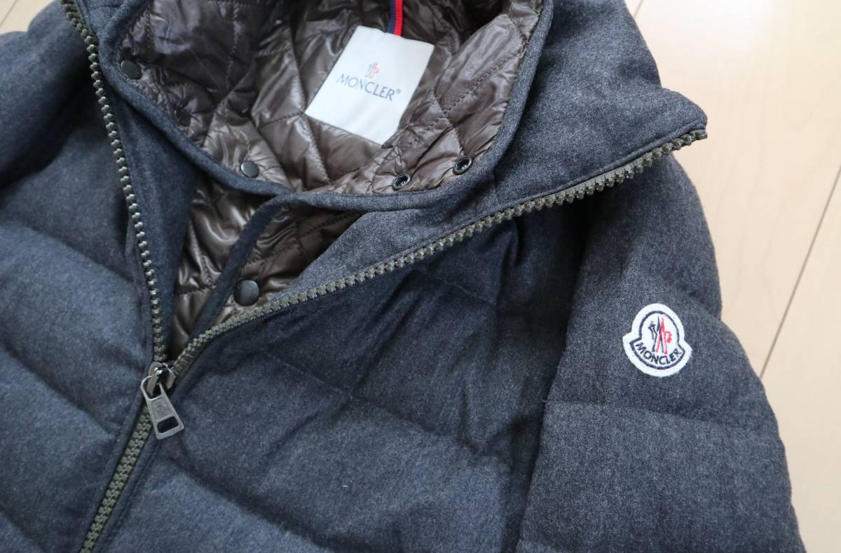 MONCLER モンクレール TIERCE ティエルス レイヤード ウールダウンジャケット サイズ0 並行輸入品 キルティングライナー付 LEON掲載モデル_画像3