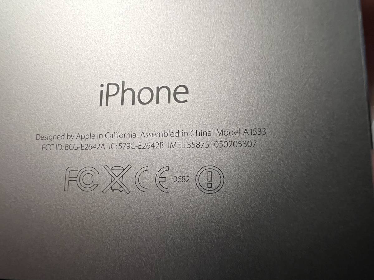 iPhone 5s (16GB) / ME341LL/A simフリー　ベライゾン_画像9