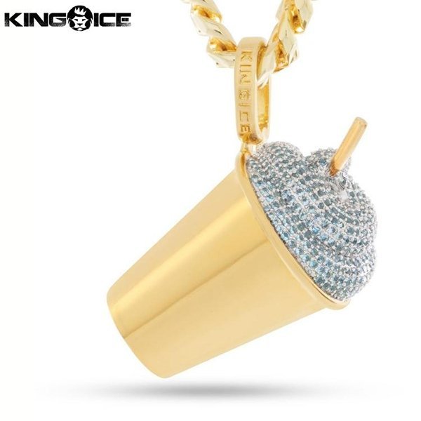 【ワンサイズ】King Ice × Slurpee キングアイス スラーピー ブルースラーピー ネックレス ゴールド Blue Slurpee Necklace メンズ 男性_画像1