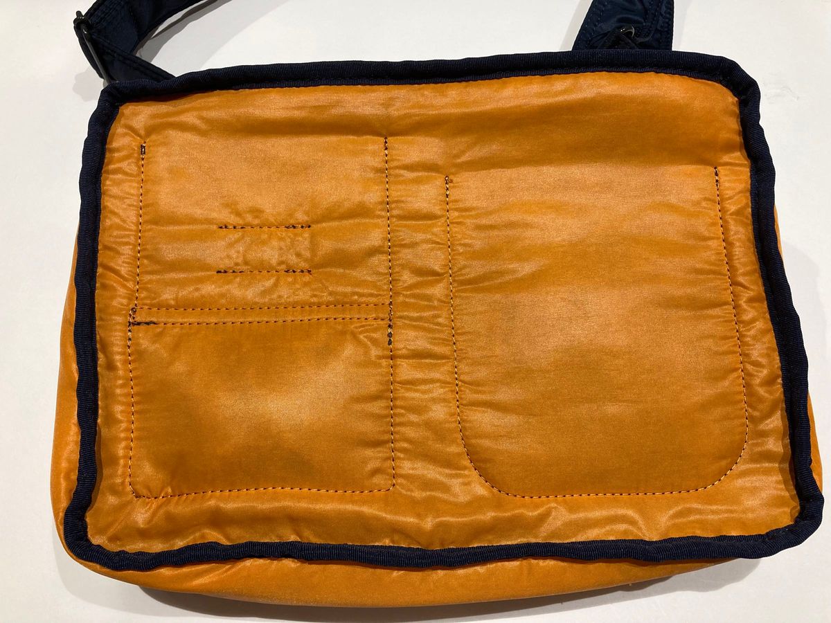 希少 美品 PORTER ポーター タンカー ショルダーバッグ(L)アイアンブルー ネイビー