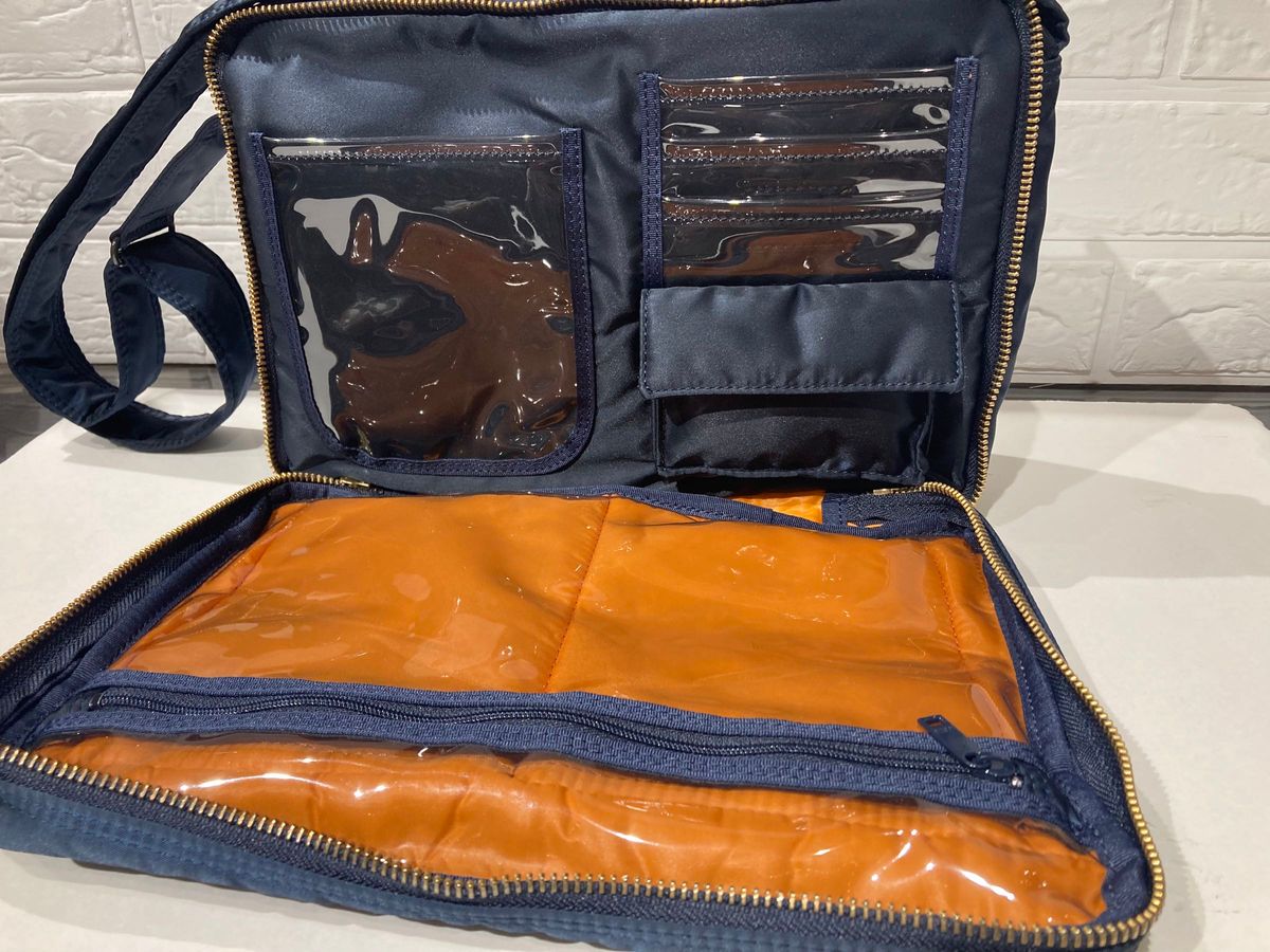 希少 美品 PORTER ポーター タンカー ショルダーバッグ(L)アイアンブルー ネイビー