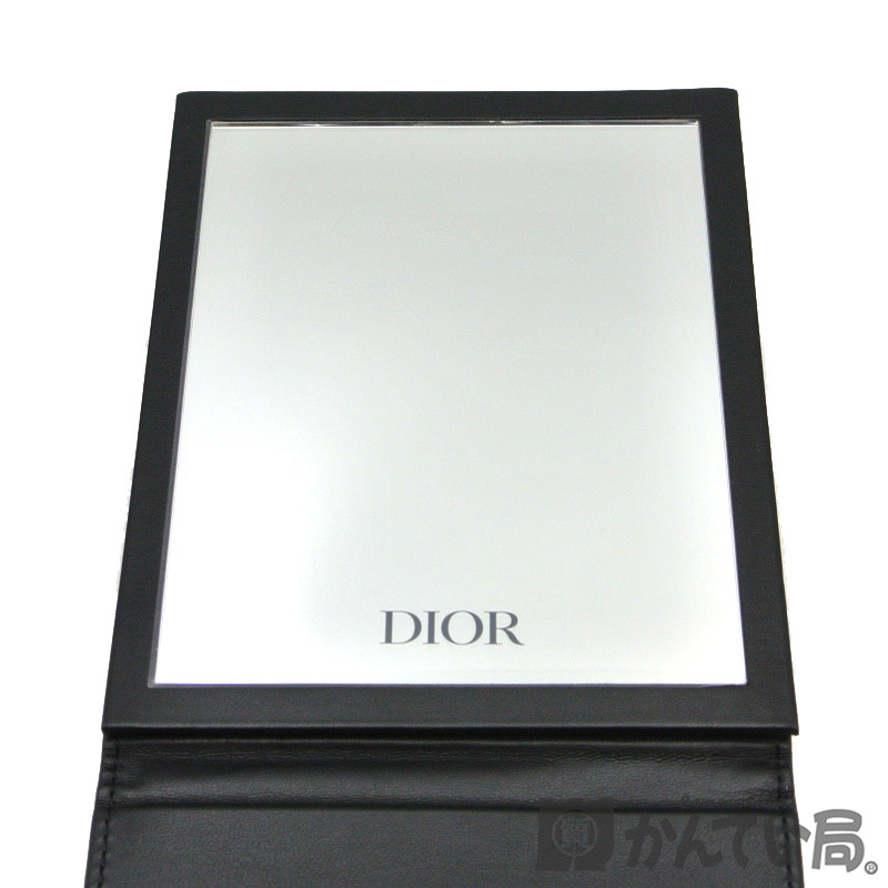 18051 Christian Dior【クリスチャン ディオール】ミラー ノベルティ 鏡 ブラック CDロゴ コンパクトミラー 【中古】USED-SA_画像6