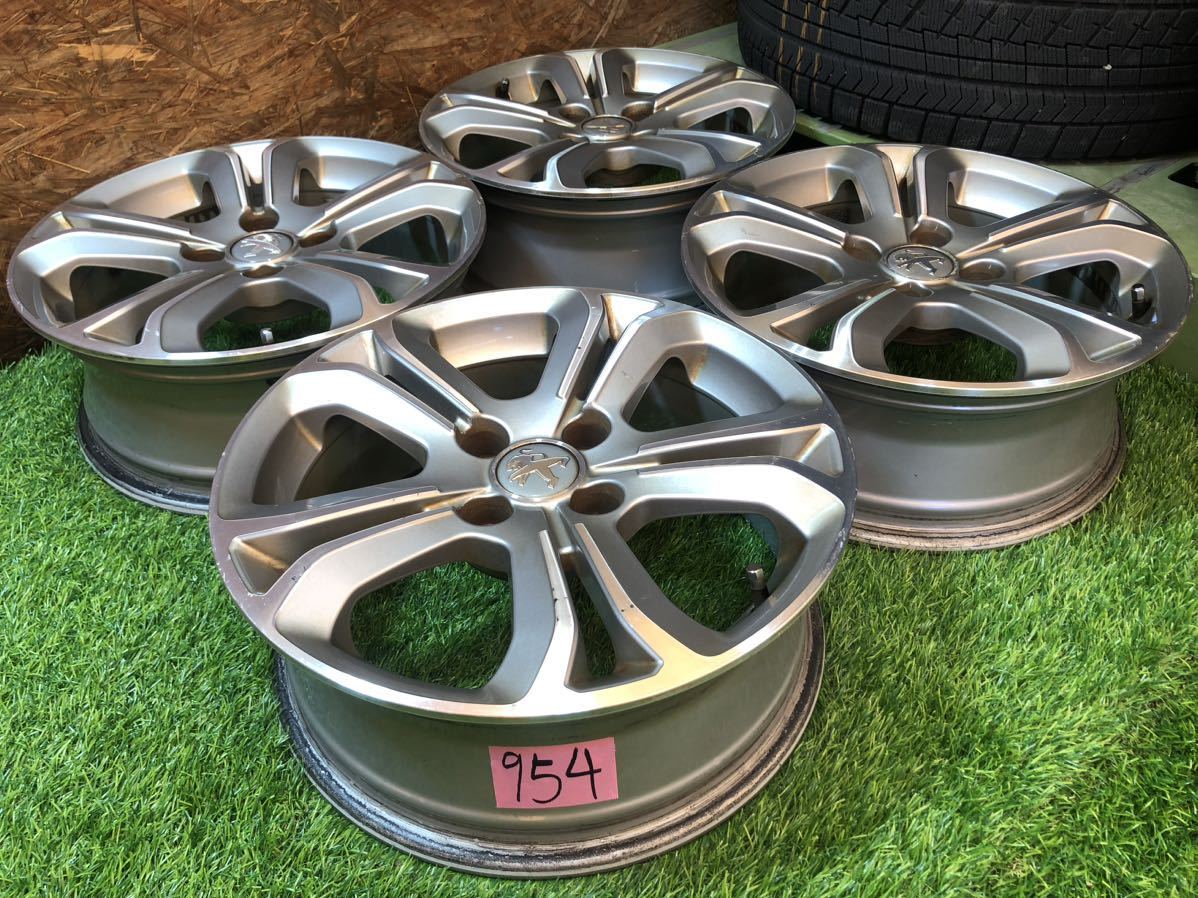 プジョー純正 16inch 6j+23 PCD108 4穴 Peugeot 208(純正品)|売買され