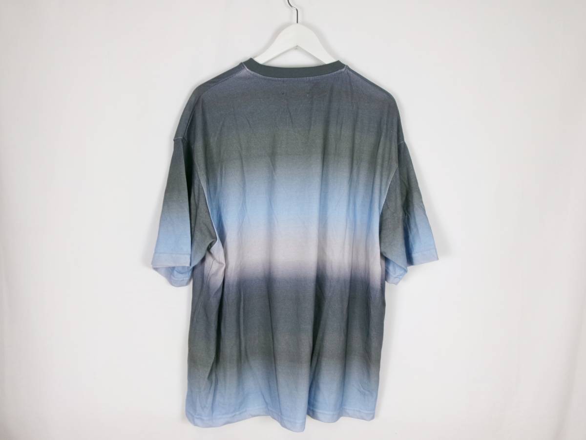エマクローズ EMMA CLOTHES グラデーションカラールーズ半袖Tシャツ ビッグT EMsc777 L ライトブルー ブラック メンズ 中古 /FB_画像5